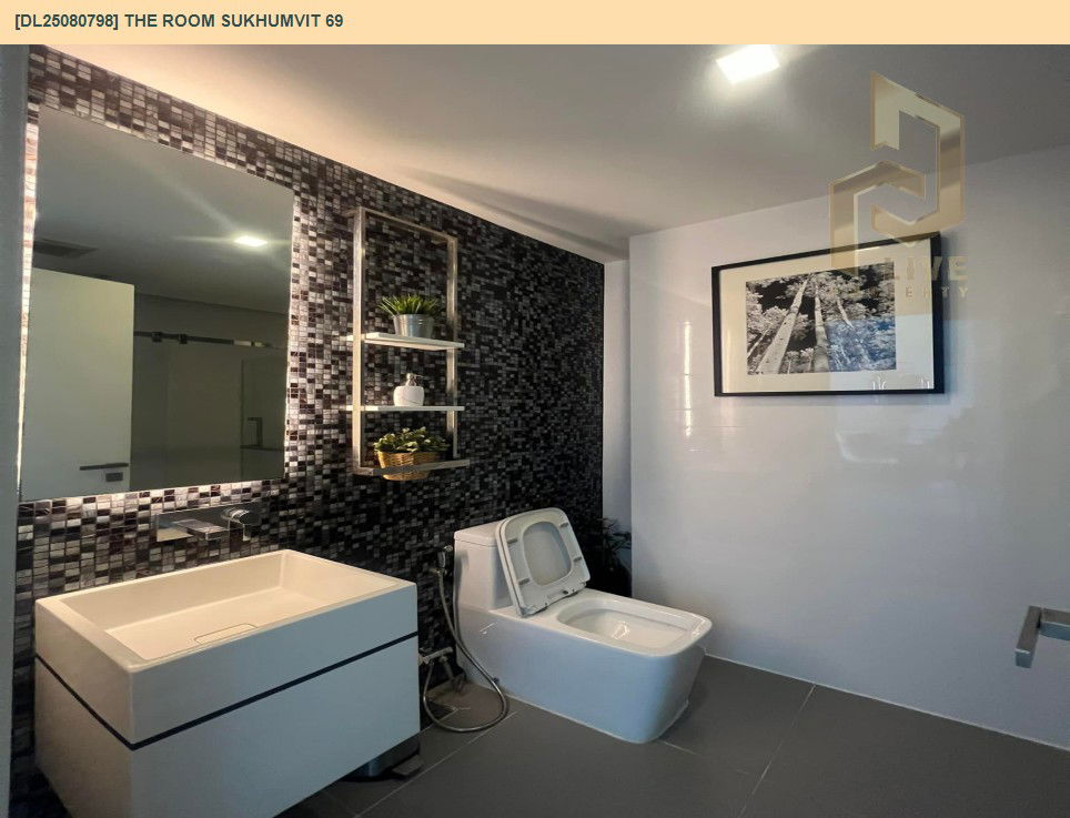 รูป DL25080798 ให้เช่าคอนโด เดอะ รูม สุขุมวิท 69 (The Room Sukhumvit 69) ใกล้ BTS พระโขนง พร้อมเข้าอยู่ โทรด่วน 0638692663 LineID @534wlwof - รูปที่ 8/9