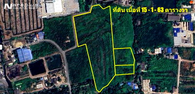 ที่ดิน นิคมสมุทรสาคร : 68080980 : ขายที่ดินขนาด 15 ไร่ 1 งาน 63 ตารางวา ถนนคลองครุ-ศรีเมือง ต.ท่าทราย อ.เมืองสมุทรสาคร จ.สมุทรสาคร