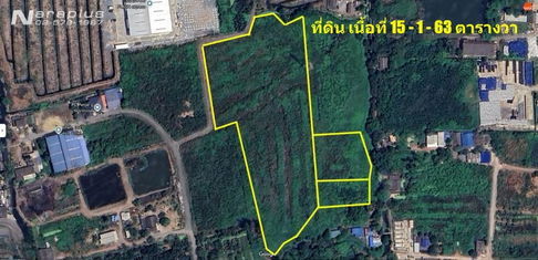 68080980 : ขายที่ดินขนาด 15 ไร่ 1 งาน 63 ตารางวา ถนนคลองครุ-ศรีเมือง ต.ท่าทราย อ.เมืองสมุทรสาคร จ.สมุทรสาคร