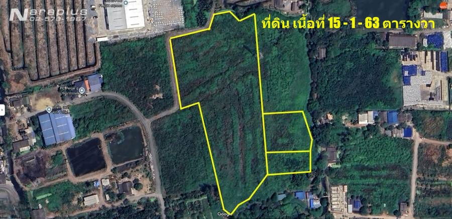 รูป 68080980 : ขายที่ดินขนาด 15 ไร่ 1 งาน 63 ตารางวา ถนนคลองครุ-ศรีเมือง ต.ท่าทราย อ.เมืองสมุทรสาคร จ.สมุทรสาคร - รูปที่ 1/8
