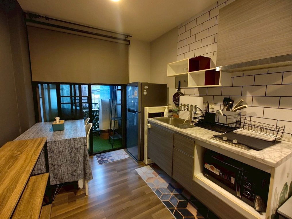 รูป Living Nest รามคำแหง เฟอร์นิเจอร์ครบ เครื่องใช้ไฟฟ้าครบ พร้อมอยู่   32 ตร.ม. | 1 ห้องนอน | 1 ห้องน้ำ | ระเบียง2ชั้น  🏢 ชั้น 2 | ตึก C |  - รูปที่ 6/10
