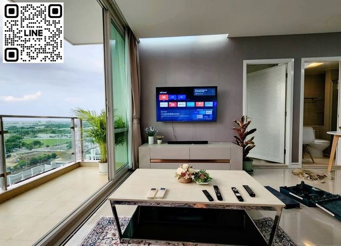 TA6329📲LineID @556ryccg🏢2 ห้องนอน 57 ตรม ชั้น 10 ตึกB พร้อมเฟอร์นิเจอร์ T.C. Green พระราม 9 ติดถนนพระราม9 และ ถนนจตุรทิศ-RCA ใกล้ทางด่วน