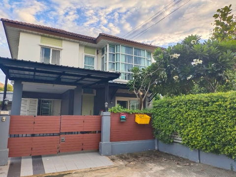 22,000- (รวมค่าส่วนกลาง) 🏡 ให้เช่าบ้านเดี่ยว 2 ชั้น หมู่บ้านพฤกษาวิลเลจ 5 บางใหญ่  นนทบุรี บ้านเลขที่ดี เลข 68
