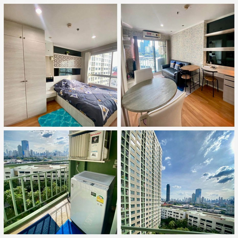 รูป code : B214 ให้เช่าคอนโด ลุมพินี พาร์ค พระราม 9 - รัชดา (Lumpini Park Rama 9 - Ratchada) | ชั้น 9 อาคาร B วิวสวน ใกล้ MRT พระราม 9 เฟอร์ครบ พร้อมอยู่ - รูปที่ 3/5