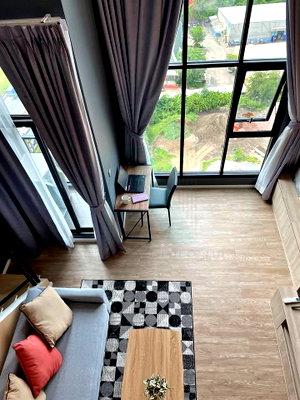คอนโดให้เช่า : ให้เช่าคอนโด โมดิซ สุขุมวิท 50 อาคาร B ชั้น 21 Duplex ขนาด 40 ตรม ใกล้ ด่านเก็บค่าผ่านทางพิเศษอาจณรงค์ 3