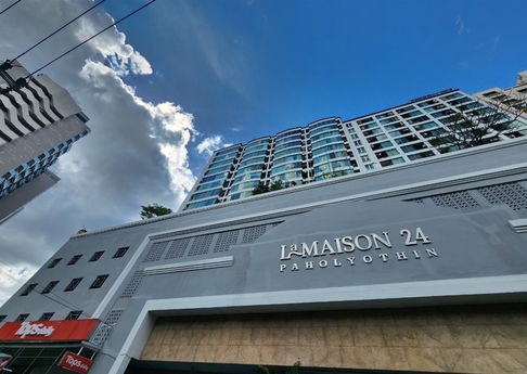 ให้เช่าคอนโด ลาเมซอง 24 พหลโยธิน 42 ตรม. 1 ห้องนอน 1 ห้องน้ำ 1 ห้องครัว 1ห้องรับแขก ใกล้ BTS พหลโยธิน 24 /ห้าแยกลาดพร้าว / MRT พหลโยธิน (Union Mall)