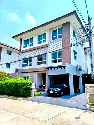 บ้านเดี่ยวให้เช่า : code : B177 ให้เช่าบ้านเดี่ยว คาซ่า พรีเมี่ยม ราชพฤกษ์-พระราม 5 | บ้าน 3 ชั้น ติดตลาดเจ้าพระยา เหมาะอยู่อาศัยและทำ Home Office ใกล้วงเวียนพระราม 5 