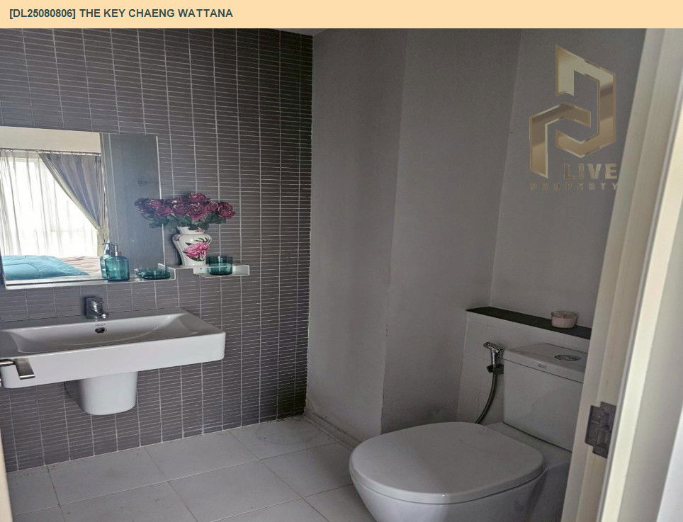 picture DL25080806 Condo for rent, The Key Chaeng Wattana near -, ready to move in, call urgently 0656133286 LineID @534wlwof - 8/9
