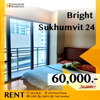 Condos for rent : Bright Sukhumvit 24💫Luxury Living at the Best Price 🌟Near BTS Phrom Phong