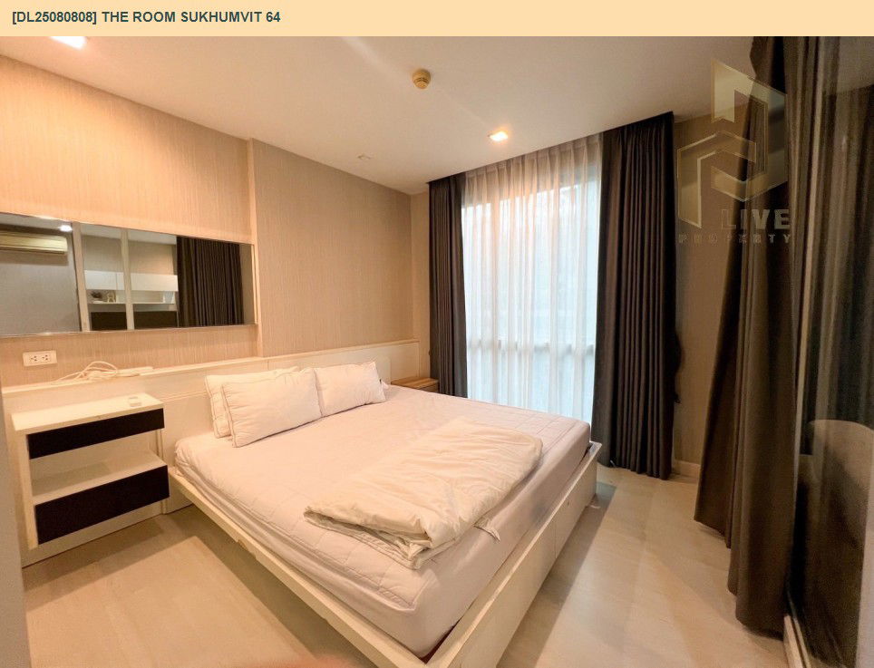 รูป DL25080808 ให้เช่าคอนโด เดอะ รูม สุขุมวิท 64 (The Room Sukhumvit 64) ใกล้ BTS ปุณณวิธี พร้อมเข้าอยู่ โทรด่วน 0638692663 LineID @655ebbvc - รูปที่ 3/10