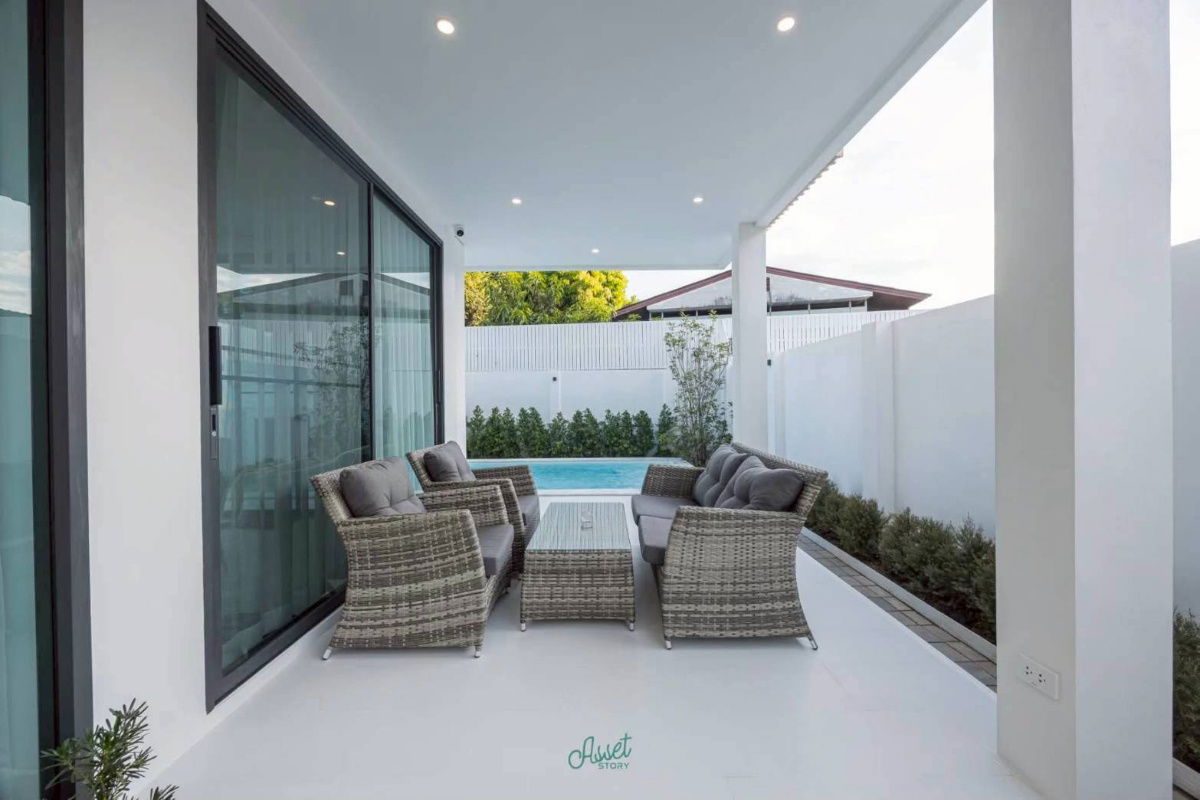 รูป ให้เช่า  Pool Villa #สันผักหวาน  ค่าเช่ารายเดือนสัญญา1ปี  75,000฿/เดือน   - รูปที่ 4/11