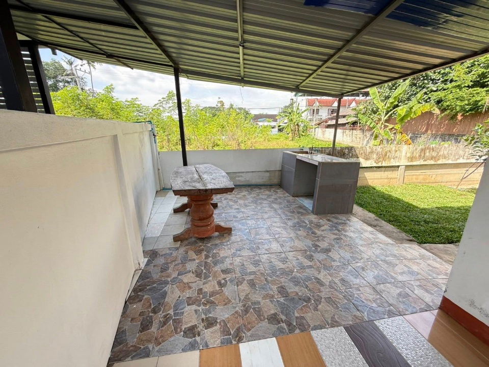 picture Townhome for rent in the B Home Sansai project, only 10 minutes from Meta Mall . Small pets are allowed.- RW006843 - 15/27