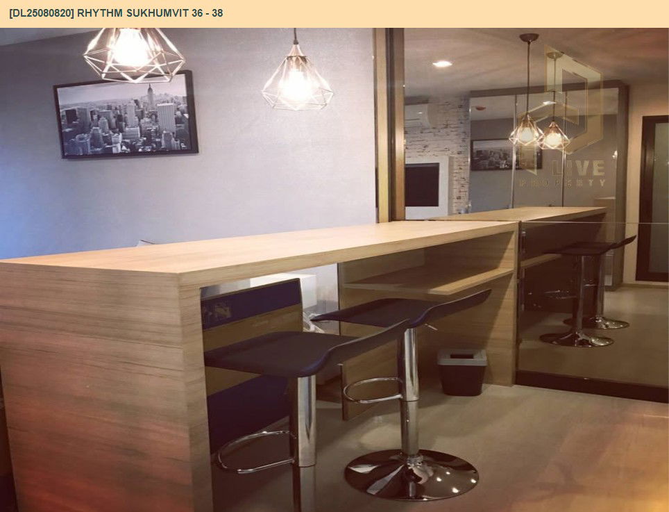picture DL25080820 Condo for rent, Rhythm Sukhumvit 36 - 38 near BTS Thong Lo, ready to move in, call urgently 0656133286 LineID @534wlwof - 8/13