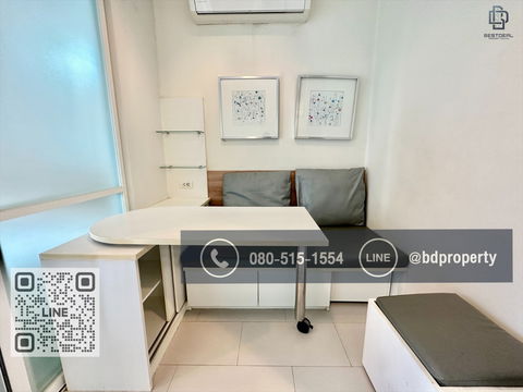 Bestdeal ให้เช่า Studio 22ตรม.ราคา 14,000/เดือนเท่านั้น เฟอร์นิเจอร์และเครื่องใช้ไฟฟ้าครบ “IDEO MOBI RAMA 9” ใกล้MRT และ เซ็นทรัลพระราม 9 เพียง 80 ม.