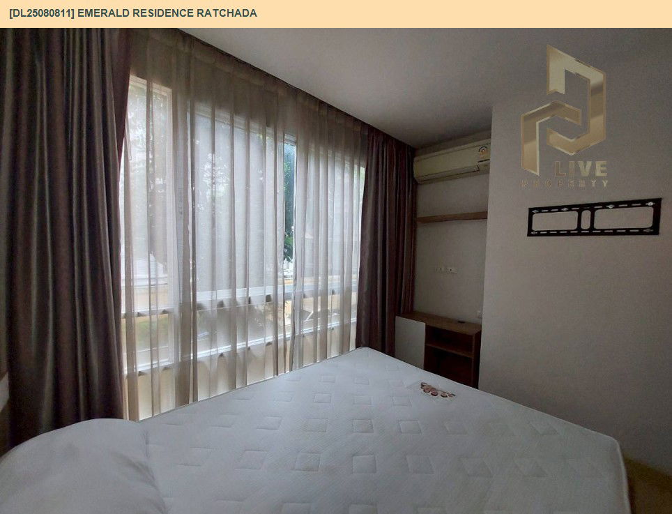 รูป DL25080811 ให้เช่าคอนโด เอมเมอรัลด์ เรสซิเดนท์ รัชดา (Emerald Residence Ratchada) ใกล้ MRT ห้วยขวาง พร้อมเข้าอยู่ โทรด่วน 0638692663 LineID @655ebbvc - รูปที่ 13/13