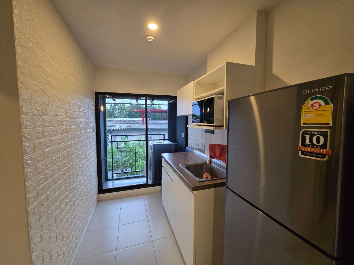 รูป ให้เช่าไอคอนโด กรีนสเปซ สุขุมวิท77 washing machine in room Line ID 0619636888 - รูปที่ 4/12