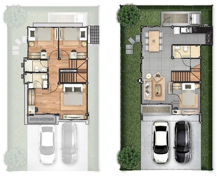 picture 🏡 Twin House for Sale – Corner Plot with Large Garden | Chuan Chuen Park Kanchana–Bangyai - 3/15