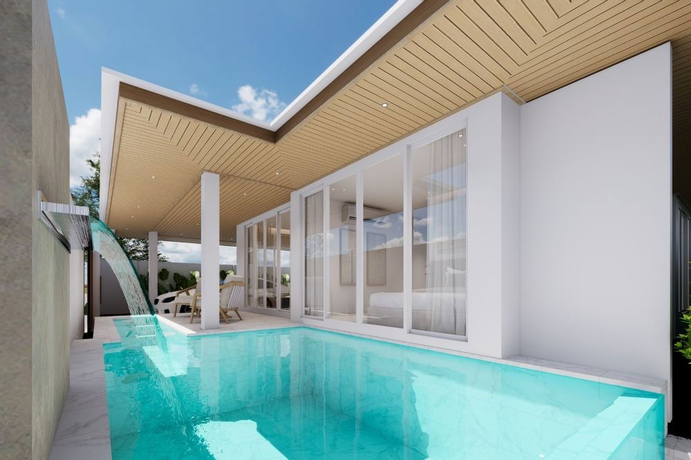 รูป ขาย Pool Villa หมู่บ้านสวนเนรมิต 5 ตกแต่งครบ ใกล้Robinson Lifestyle Thalang เพียง 5 นาที  - รูปที่ 4/22