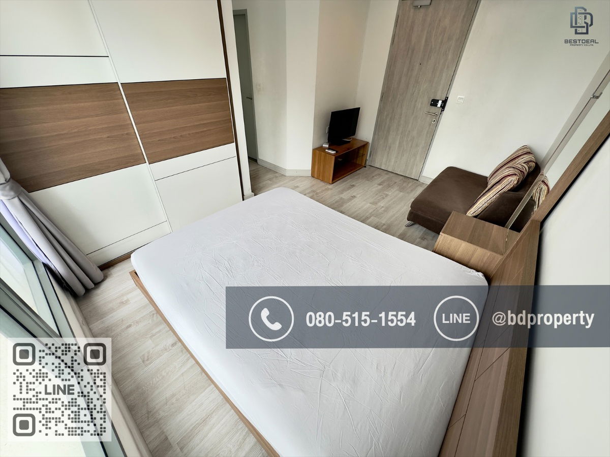 รูป Bestdeal ให้เช่า ด่วน!!!ราคา 13,000/เดือนเท่านั้น Studio 22ตรม. เฟอร์นิเจอร์และเครื่องใช้ไฟฟ้าครบ “IDEO MOBI RAMA 9” ใกล้MRT และ เซ็นทรัลพระราม 9  - รูปที่ 3/9