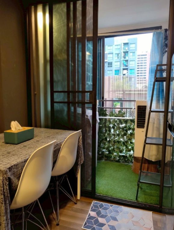 รูป Living Nest รามคำแหง เฟอร์นิเจอร์ครบ เครื่องใช้ไฟฟ้าครบ พร้อมอยู่   32 ตร.ม. | 1 ห้องนอน | 1 ห้องน้ำ | ระเบียง2ชั้น  🏢 ชั้น 2 | ตึก C |  - รูปที่ 7/10