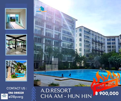 Condos for sale : 🏖 Hot Price! Hua Hin – Cha Am Beachfront Condo From 1.1 MB now only 900,000 THB 🎉