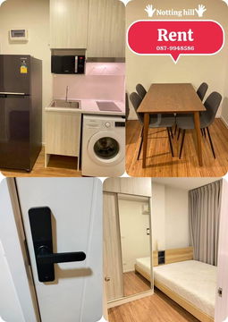 ให้เช่าคอนโด Notting Hill Sukhumvit - Praksa  ห้องใหม่ 2 นอน /แอร์ 3 ตัว /ประตูเข้าห้องแบบรหัส