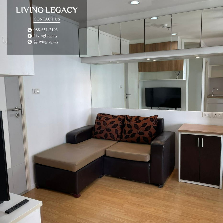 รูป T1LKNX ให้เช่าคอนโด Lumpini Place Srinakarin - Huamark Station 26 ตร.ม. ชั้น 15 ตึก ฺB line id : @livinglegacy - รูปที่ 9/10