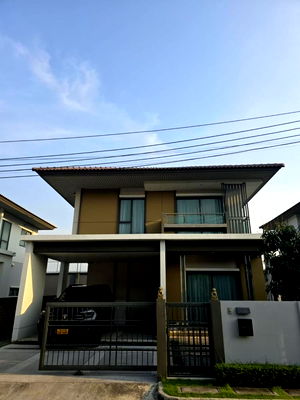 ขายบ้านเดี่ยว : ขายบ้านเดี่ยว 2 ชั้น บุราสิริ ราชพฤกษ์–345 ตกแต่งสวย พร้อมเข้าอยู่ ใกล้ รร.นานาชาติเด่นหล้า
