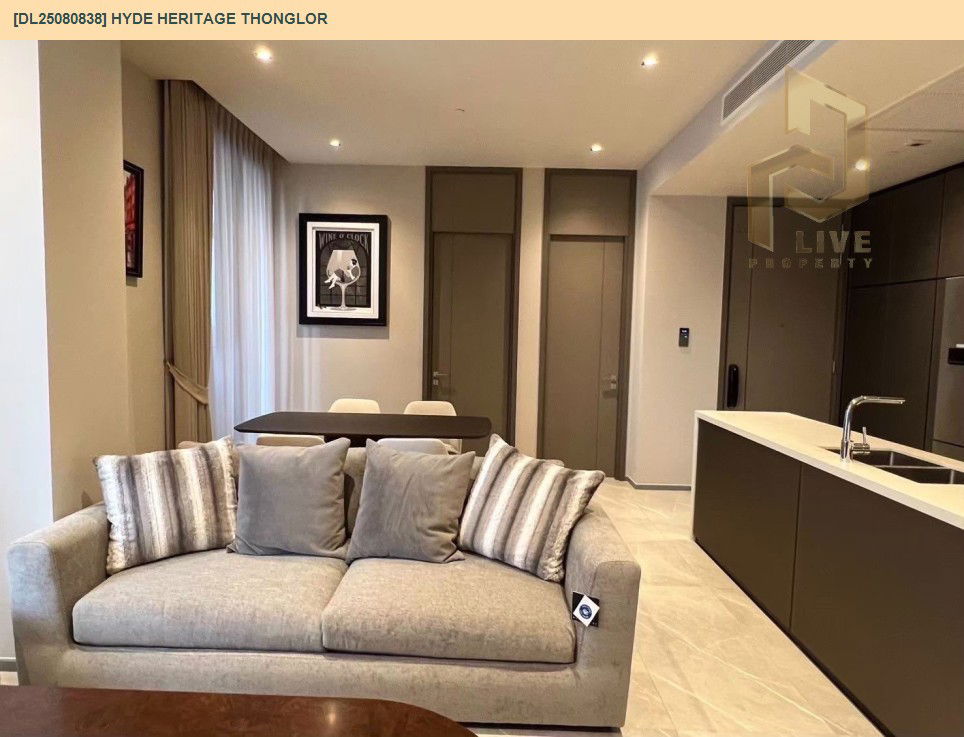 รูป DL25080838 ให้เช่าคอนโด ไฮด์ เฮอริเทจ ทองหล่อ (HYDE Heritage Thonglor) ใกล้ - พร้อมเข้าอยู่ โทรด่วน 0638692663 LineID @534wlwof - รูปที่ 2/18