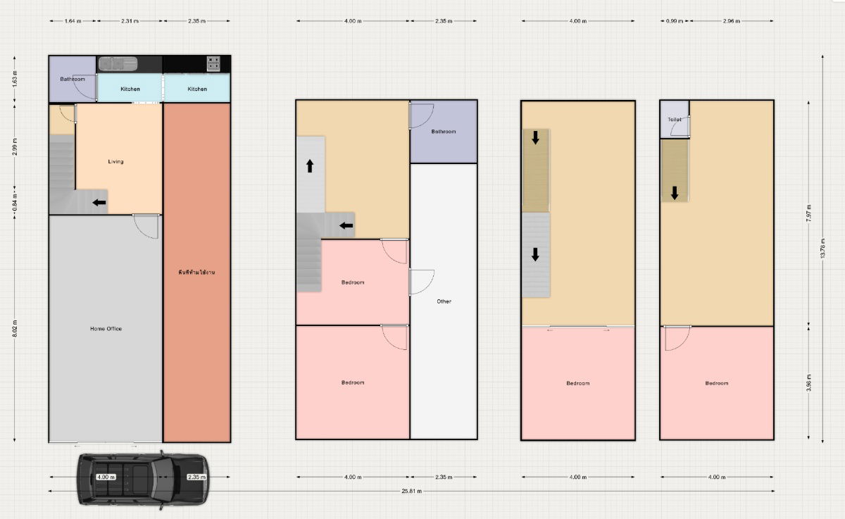 รูป White&Brown House 4 นอน 3 น้ำให้เช่า CBD ย่านสาทร ถนนนราธิวาสราชนครินทร์ ถนนสาธุประดิษฐ์ BTS ช่องนนทรี  - รูปที่ 2/18