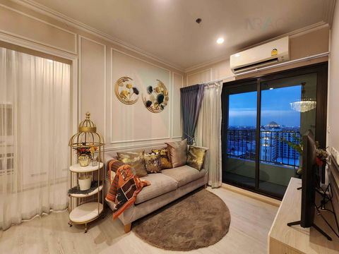 📌 For Rent Condo THE PRIVACY RAMA 9 Building 1, Floor 18,2 bed room, Room size 40.00 sqm