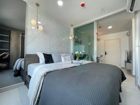 ขายคอนโด แอสปาย ลาดพร้าว 113 อาคาร 1 ชั้น 8 1 ห้องนอน ขนาด 28 ตรม ใกล้ เดอะมอลล์ บางกะปิ
