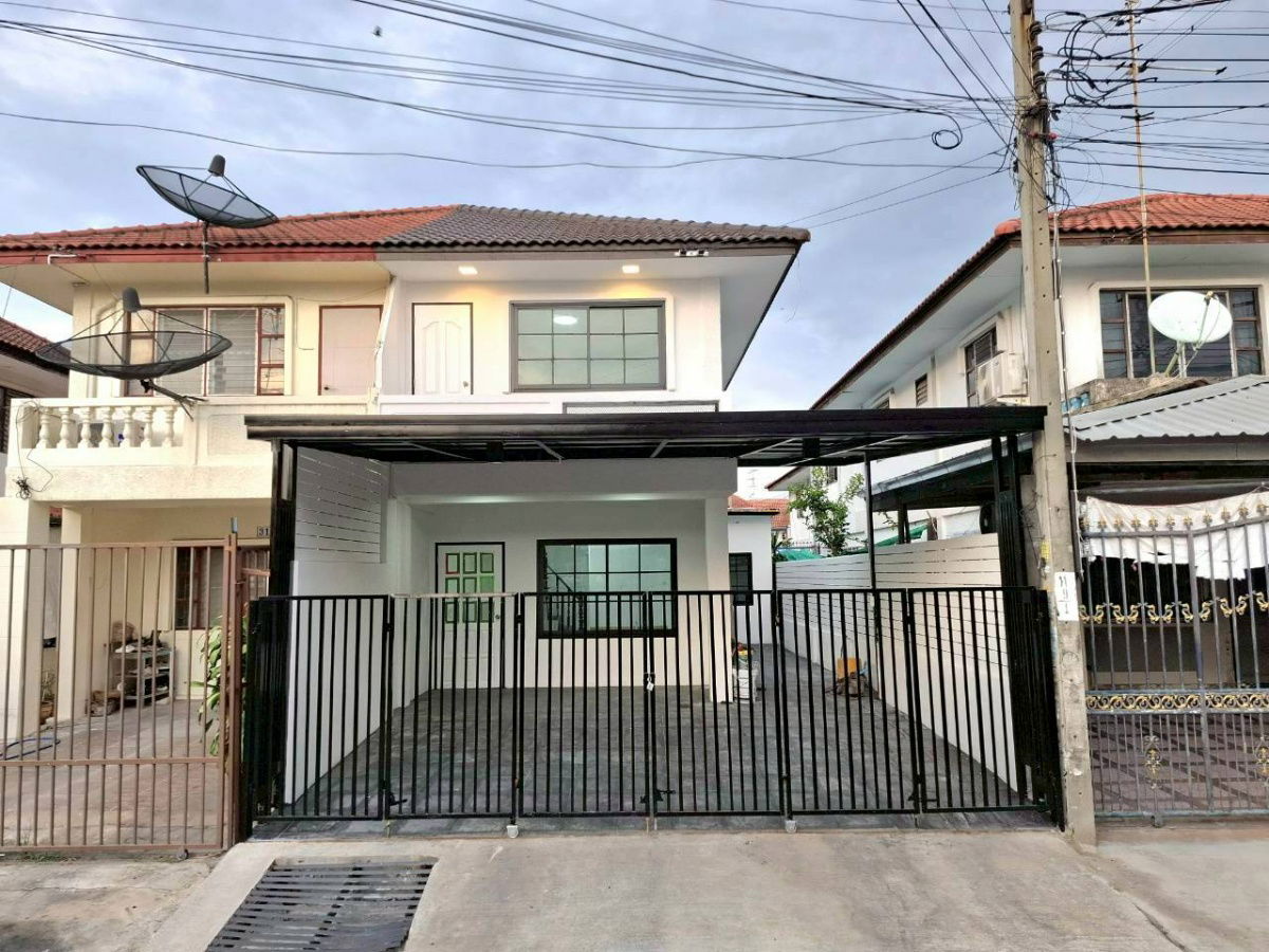 picture 2-story semi-detached house for sale, Phra Pin Village 5 (Ekachai 109) Land area 25.5 square wah, 3 bedrooms 2 bathrooms - 1/10