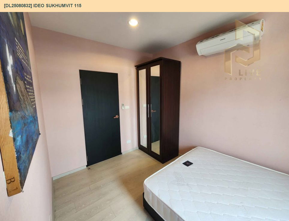 รูป DL25080832 ให้เช่าคอนโด ไอดีโอ สุขุมวิท 115 (IDEO Sukhumvit 115 ) ใกล้ BTS ปู่เจ้า พร้อมเข้าอยู่ โทรด่วน 0638692663 LineID @655ebbvc - รูปที่ 8/11
