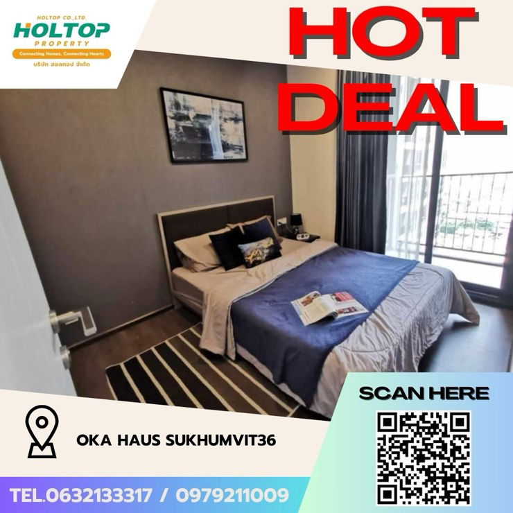 รูป #Z2152💥270868🔥ให้เช่าคอนโด Oka Haus Sukhumvit36 - รูปที่ 1/8
