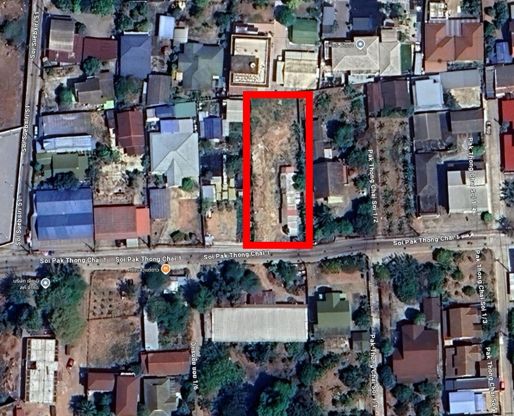 picture Land for Rent: Vacant Plot in Korat City (Nakhon Ratchasima), 272 Square Wa - 1/5
