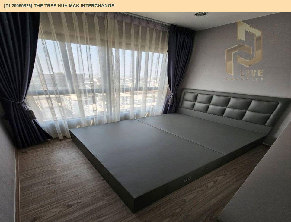 picture DL25080826 Condo for rent, The Tree Hua Mak Interchange near รถไฟฟ้า 3 สาย, ready to move in, call urgently 0656133286 LineID @655ebbvc - 3/13