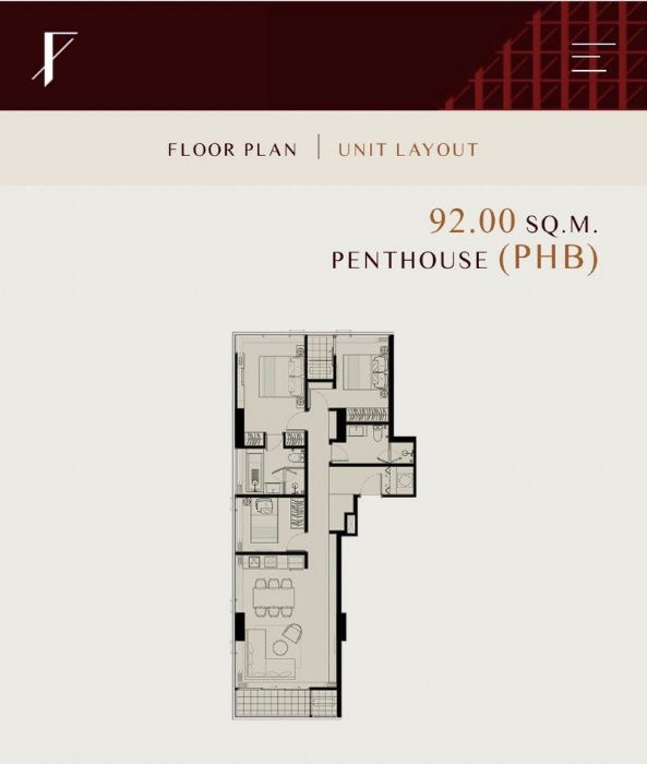 รูป WS ขาย คอนโด ห้อง Penthouse The FINE Bangkok Thonglor-Ekamai 92 ตรม - รูปที่ 10/12