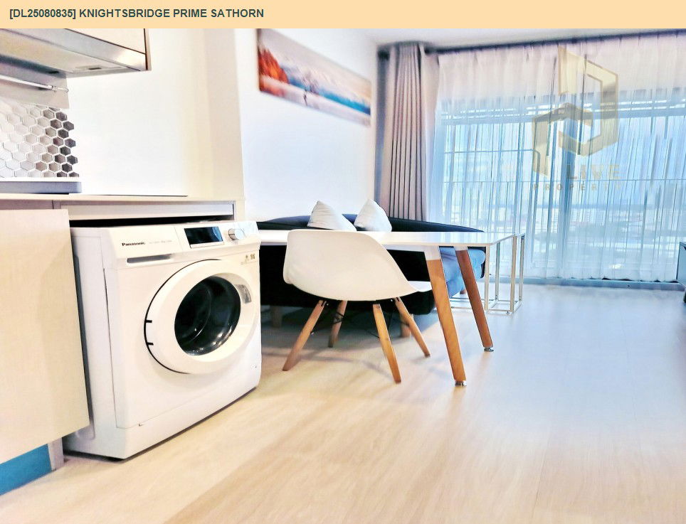 picture DL25080835 Condo for rent, Knightsbridge Prime Sathorn near BTS Chong Nonsi, ready to move in, call urgently 0656133286 LineID @534wlwof - 6/25