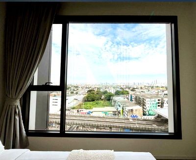 Condos for rent MRT Tha Phra : 🚩 For Rent Condo CIELA CHARAN 13 STATION Building 1, Floor 10,1 bed room, Room size 31 sqm