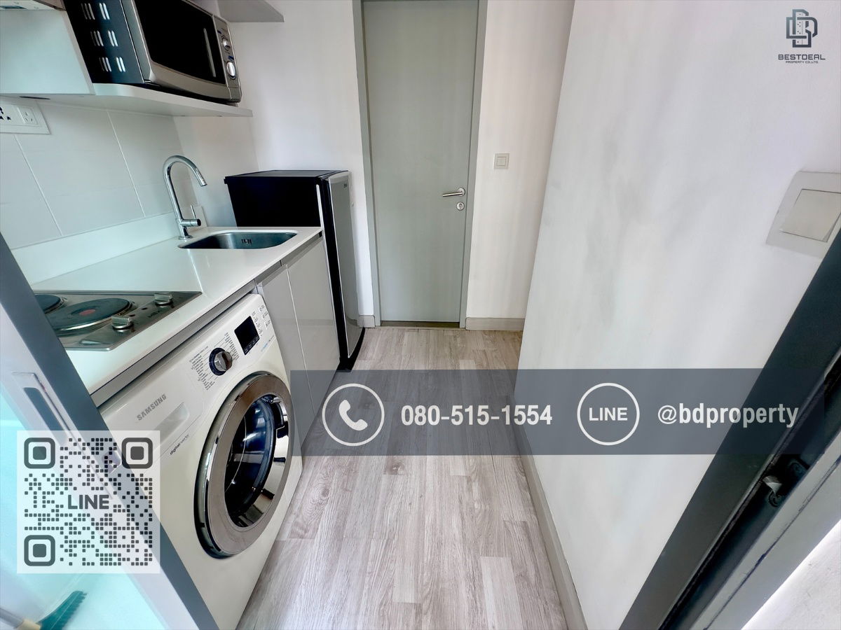 รูป Bestdeal ให้เช่า ด่วน!!!ราคา 13,500/เดือนเท่านั้น Studio 22ตรม. เฟอร์นิเจอร์และเครื่องใช้ไฟฟ้าครบ“IDEO MOBI RAMA 9” ใกล้MRT และ เซ็นทรัลพระราม 9  - รูปที่ 6/8