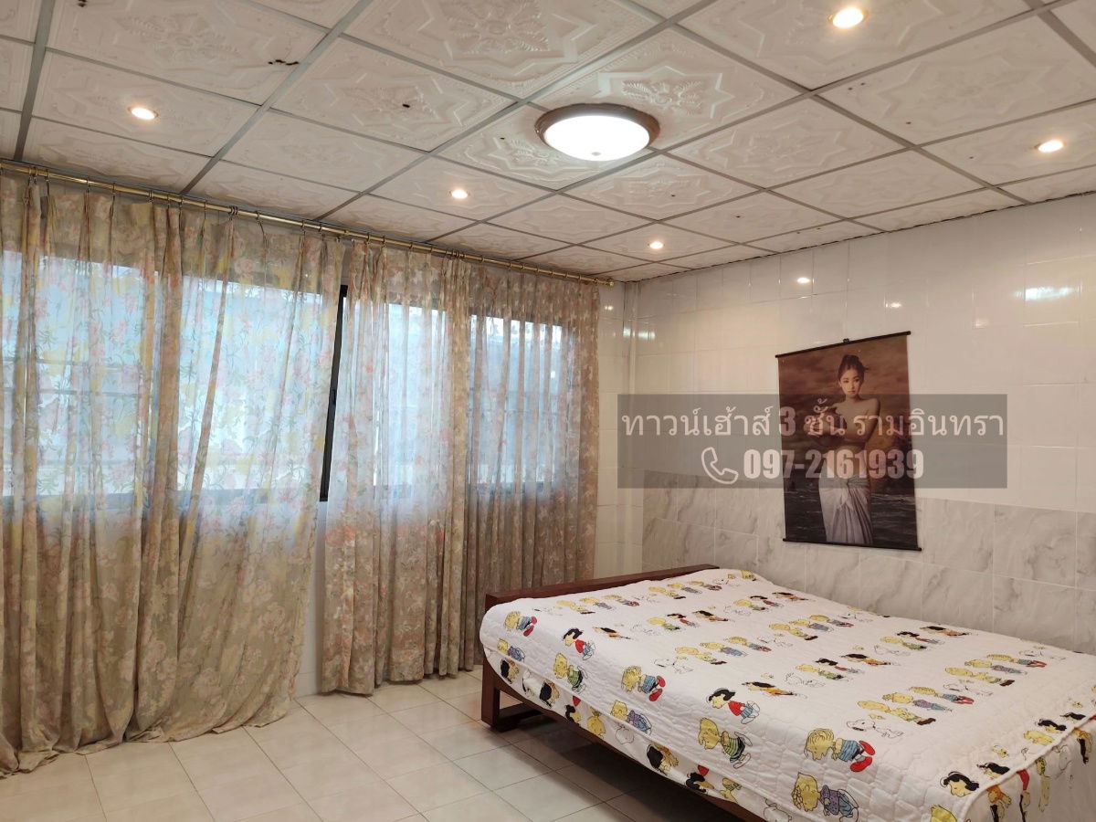 รูป ให้เช่าทาวน์เฮ้าส์ 3 ชั้น รามอินทรา กม. 4 พร้อมอยู่ 📞097-2161939 - รูปที่ 16/19