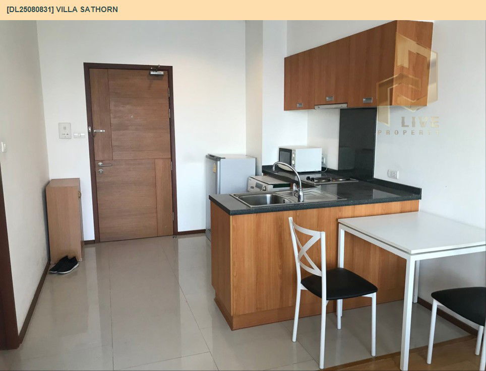 picture DL25080831 Condo for rent, Villa Sathorn near BTS Krung Thon Buri, ready to move in, call urgently 0656133286 LineID @534wlwof - 4/5