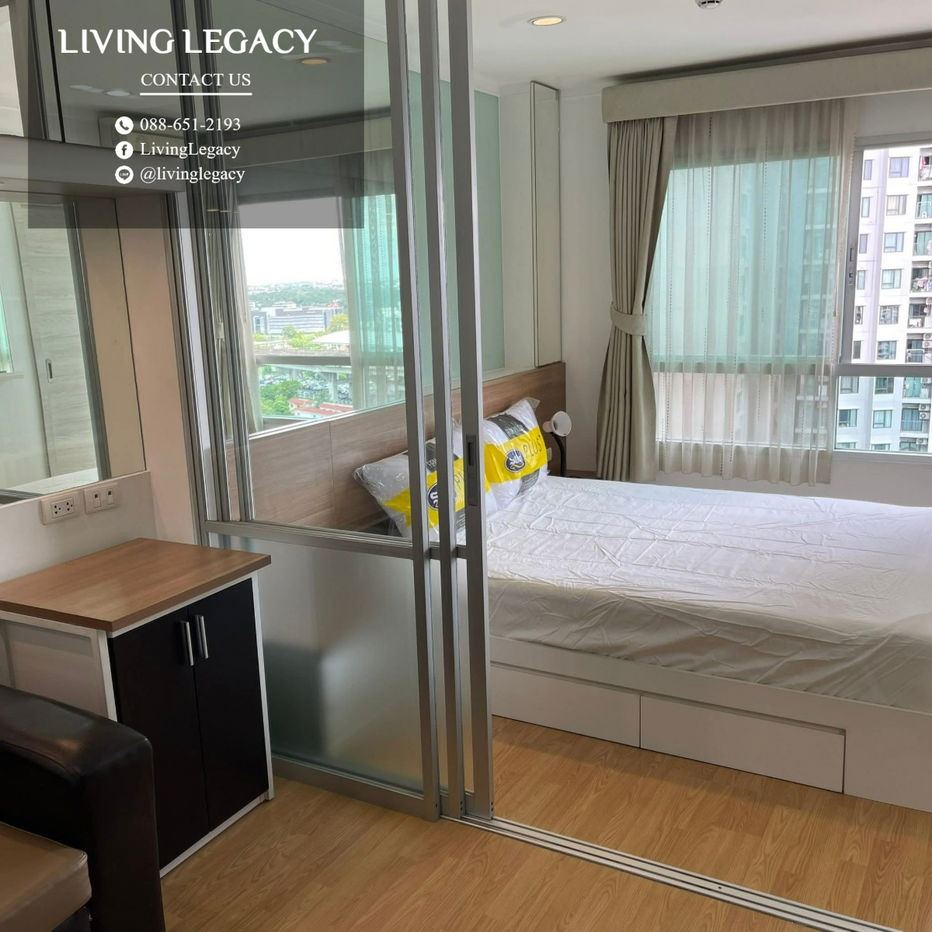 รูป T1LKNX ให้เช่าคอนโด Lumpini Place Srinakarin - Huamark Station 26 ตร.ม. ชั้น 15 ตึก ฺB line id : @livinglegacy - รูปที่ 2/10