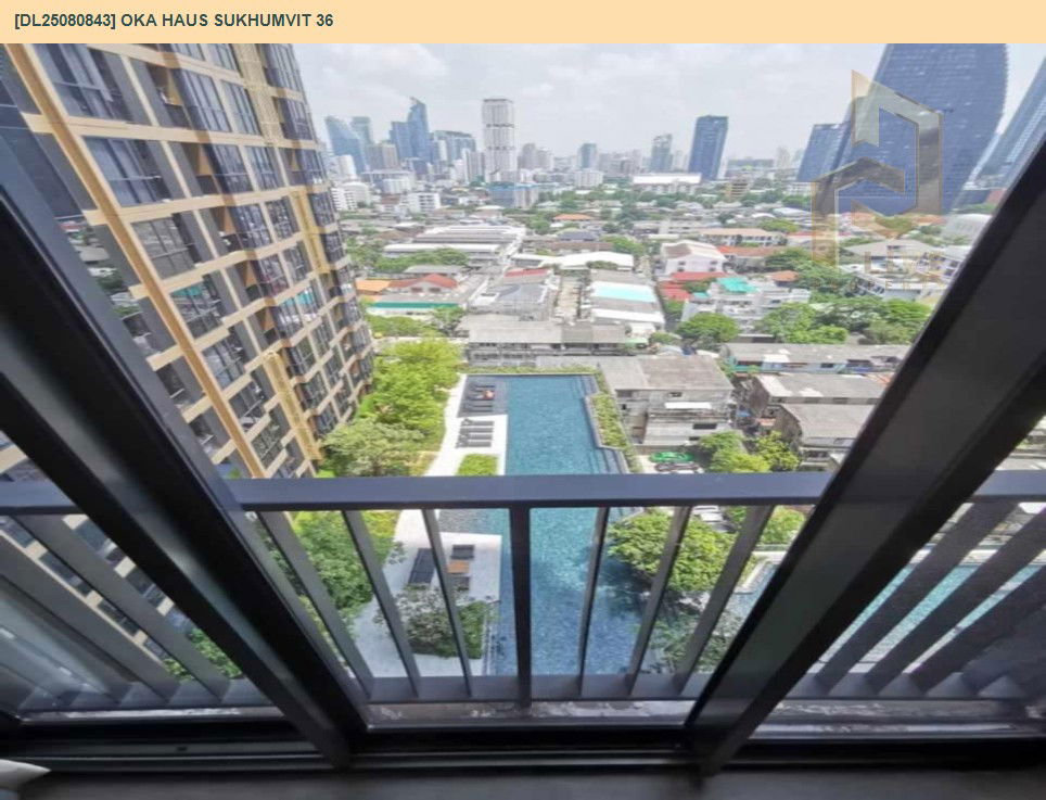 picture DL25080843 Condo for rent, OKA HAUS Sukhumvit 36 near BTS Thong Lo, ready to move in, call urgently 0656133286 LineID @655ebbvc - 7/11