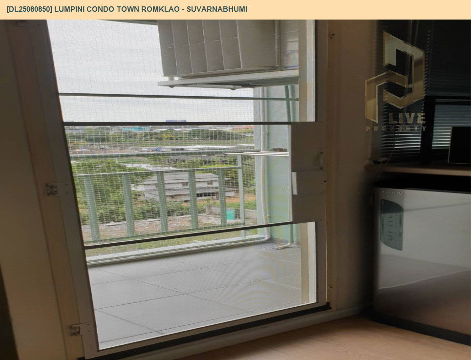 รูป DL25080850 ให้เช่าคอนโด ลุมพินี คอนโดทาวน์ ร่มเกล้า - สุวรรณภูมิ (Lumpini Condo Town Romklao - Suvarnabhumi) ใกล้ AIRPORT RAIL LINK ลาดกระบัง พร้อมเข้าอยู่ โทรด่วน 0638692663 LineID @534wlwof - รูปที่ 10/15