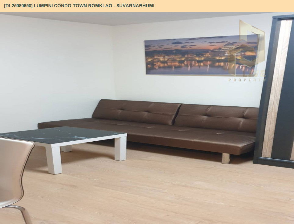 รูป DL25080850 ให้เช่าคอนโด ลุมพินี คอนโดทาวน์ ร่มเกล้า - สุวรรณภูมิ (Lumpini Condo Town Romklao - Suvarnabhumi) ใกล้ AIRPORT RAIL LINK ลาดกระบัง พร้อมเข้าอยู่ โทรด่วน 0638692663 LineID @534wlwof - รูปที่ 3/15