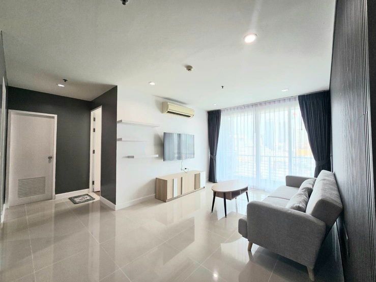 picture TA7848📲LineID @556ryccg🌃2 Bedroom 68 sqm Floor 17 Fully furnished Wish @ Samyan, Si Phraya road near subway MRT Samyan, Samyan Mitrtown, Chula - 3/8