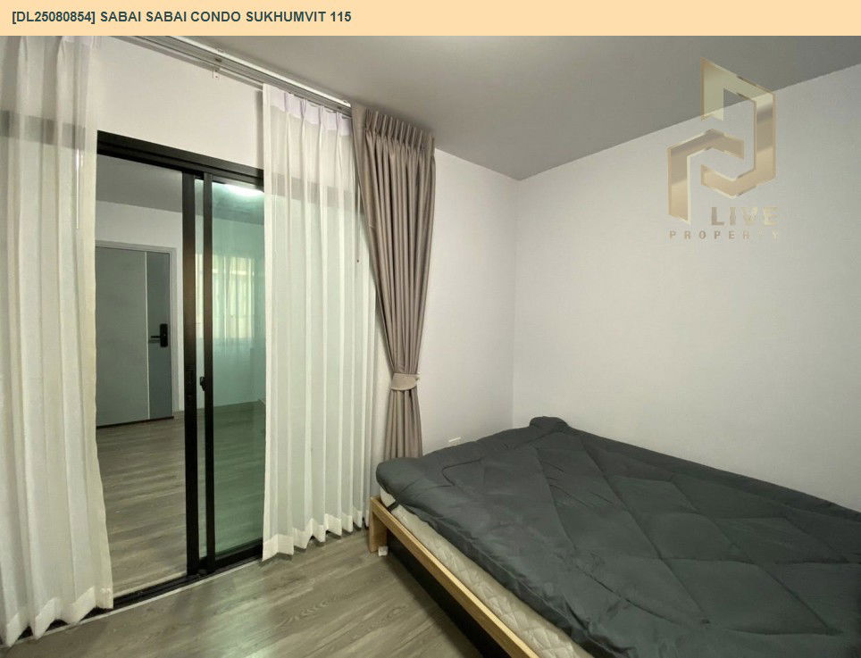 รูป DL25080854 ให้เช่าคอนโด สบาย สบาย คอนโด สุขุมวิท 115 (Sabai Sabai Condo Sukhumvit 115) ใกล้ BTS ปู่เจ้า พร้อมเข้าอยู่ โทรด่วน 0638692663 LineID @534wlwof - รูปที่ 10/10