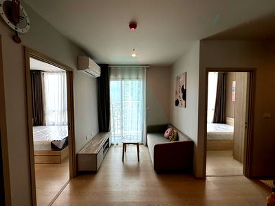 Condos for rent Suwannaphum International Airport : For Rent Condo NUE MEGA PLUS BANGNA Building 1, Floor 32,2 bed room, Room size 34 sqm